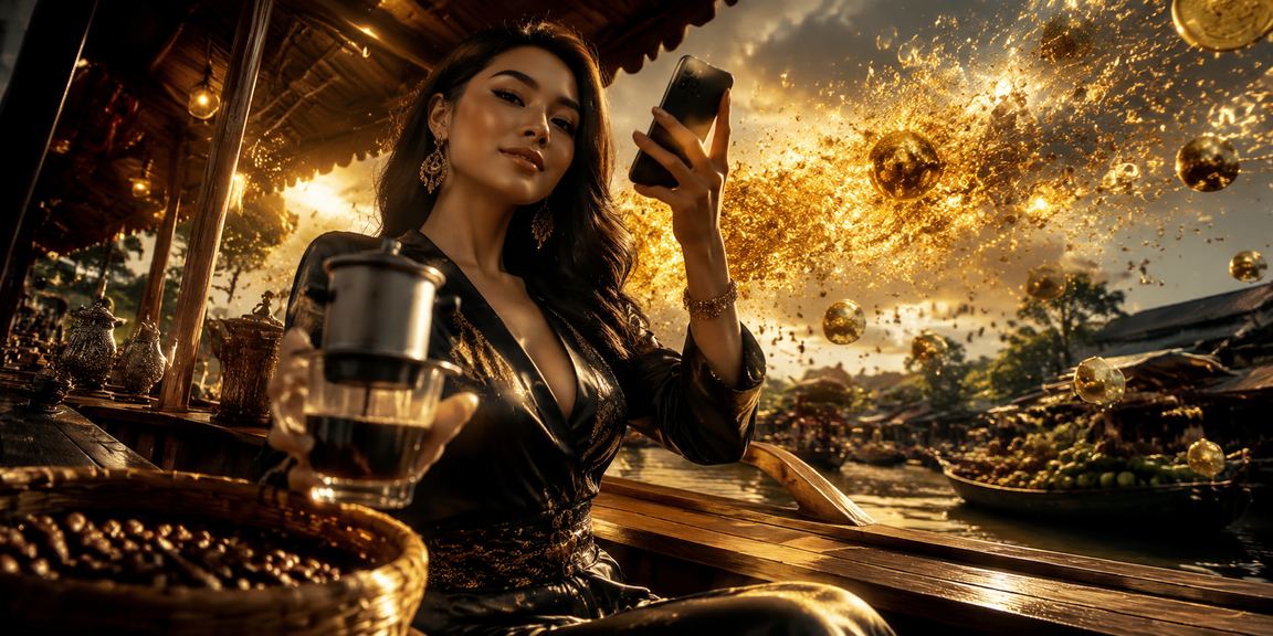 Người dùng Việt Nam chơi casino trên điện thoại tại Cần Thơ với ly cà phê