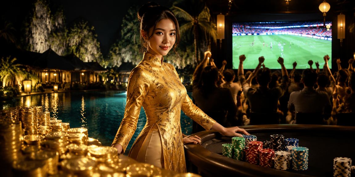 Khách chơi Ninh Bình trải nghiệm cá cược trực tuyến với áo dài truyền thống