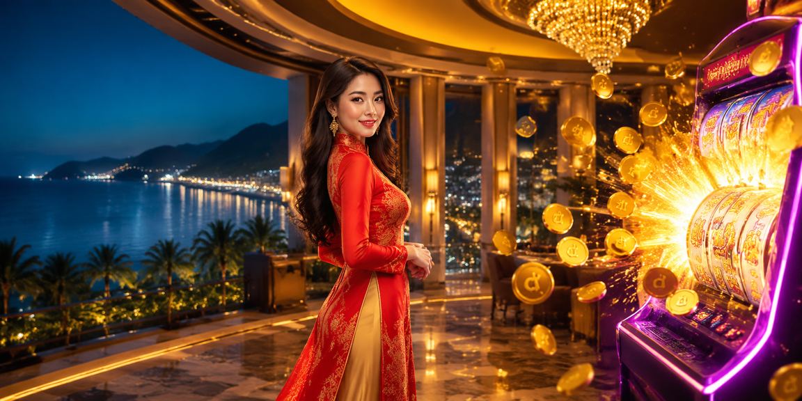 Người chơi áo dài tại Phú Quốc thử slot game trực tuyến trên điện thoại buổi tối
